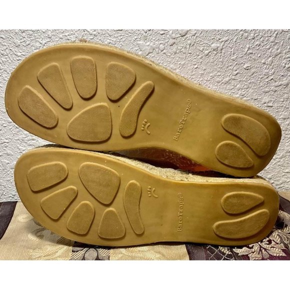Women’s Bare Traps Carson Slides Tan Suede Leather Espadrilles Sandals Size 10M - Picture 5 of 10